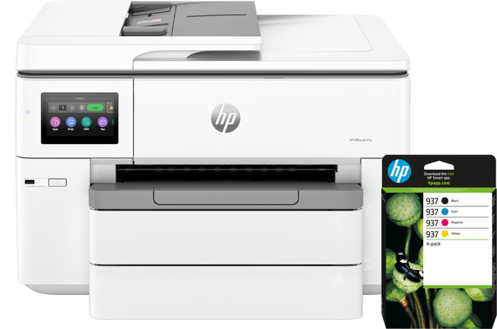 HP OfficeJet Pro 9730e + 1 set extra cartridges Main Image
