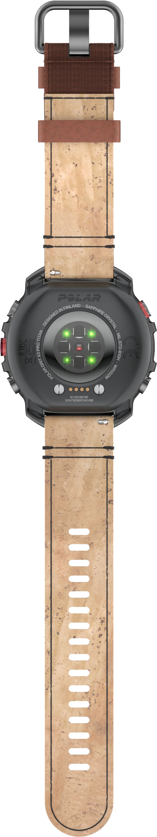 Polar Grit X 2 Pro Titan achterkant