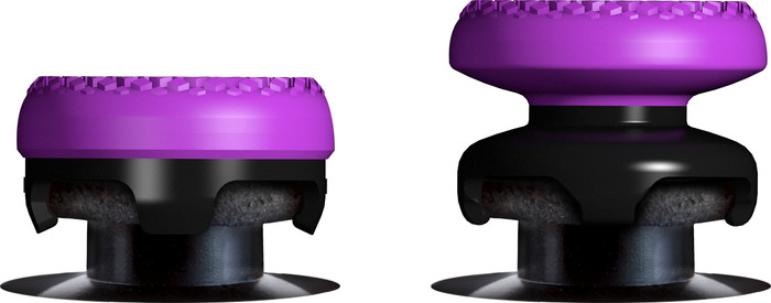 KontrolFreek Frenzy AimBoost Thumbsticks + Precision Rings Paars/Zwart PS5/PS4 voorkant