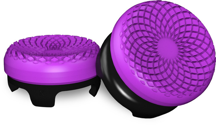 KontrolFreek Frenzy AimBoost Thumbsticks + Precision Rings Paars/Zwart PS5/PS4 voorkant