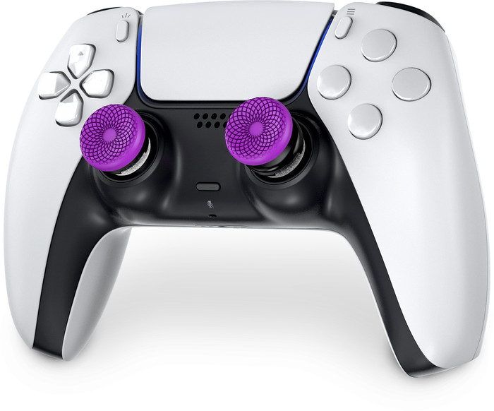 KontrolFreek Frenzy AimBoost Thumbsticks + Precision Rings Paars/Zwart PS5/PS4 detail