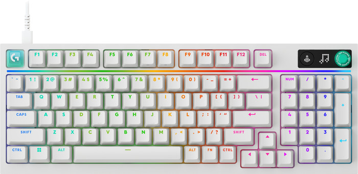Logitech G316 X 98 Bedrade Gaming Toetsenbord Qwerty Wit product in gebruik