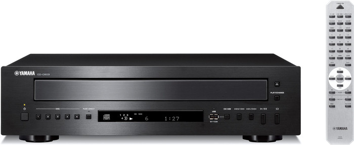 Yamaha CD-C603 Black front