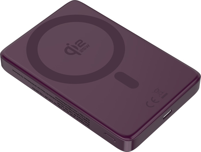 BlueBuilt Draadloze Powerbank met Qi2.2 en MagSafe 10.000 mAh met Snelladen 25 Watt Rood voorkant