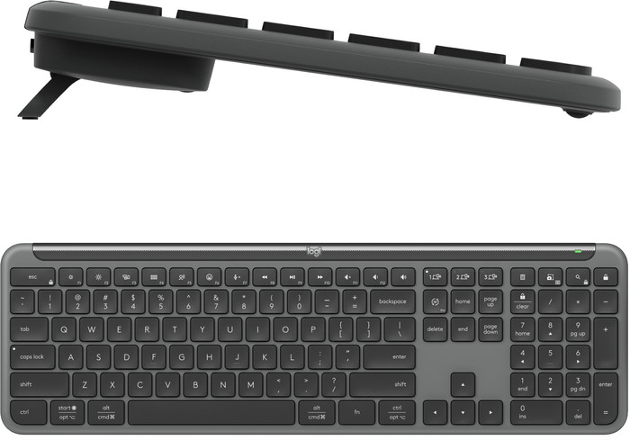 Logitech MK950 Signature Slim Wireless Keyboard and Mouse Combo AZERTY Black detail