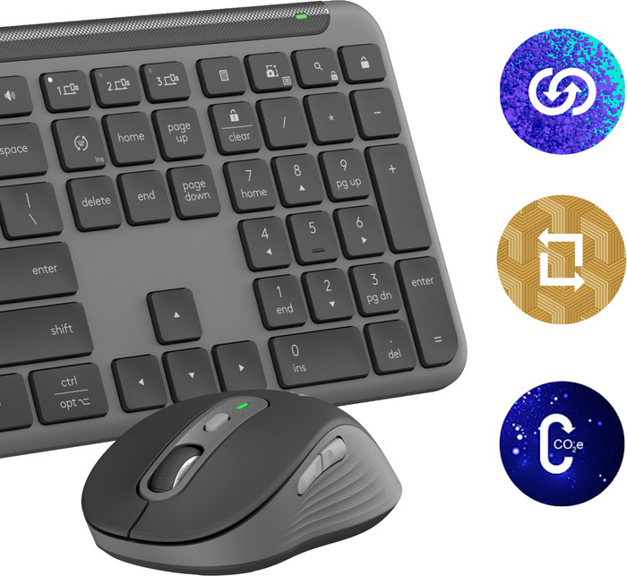 Logitech MK950 Signature Slim Wireless Keyboard and Mouse Combo AZERTY Black visual supplier