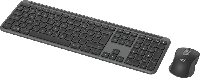 Logitech MK950 Signature Slim Wireless Keyboard and Mouse Combo AZERTY Black right side