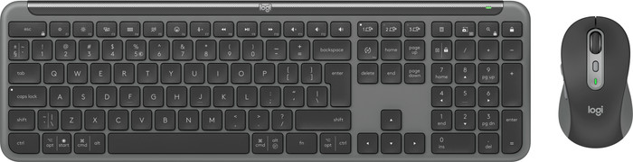 Logitech MK950 Signature Slim Wireless Keyboard and Mouse Combo AZERTY Black front
