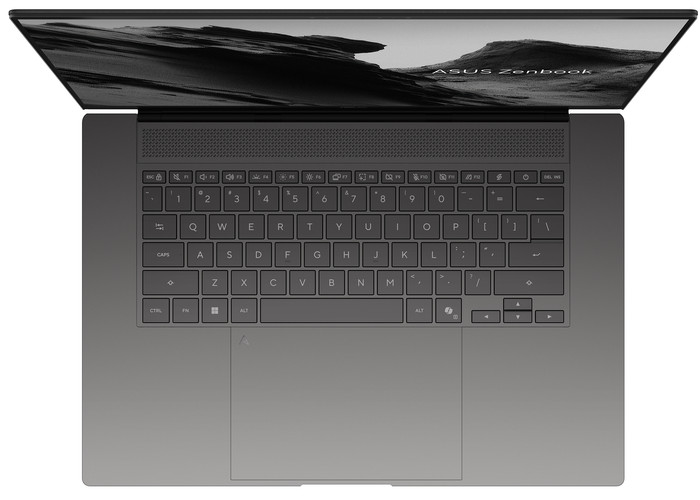 ASUS Zenbook S OLED Copilot+ PC 16 UM5606GA-SS188W bovenkant