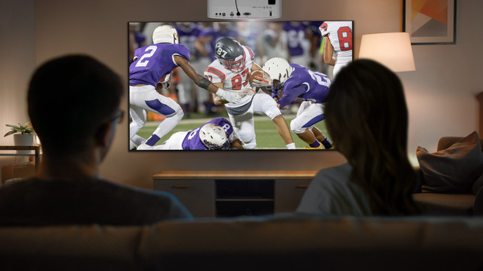 Optoma UHD35STX product in use