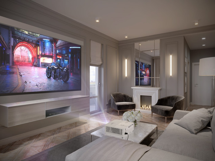 Optoma UHD35STX product in use