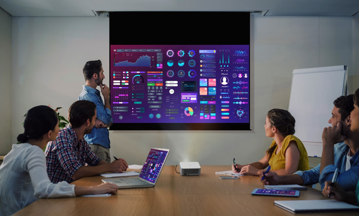 Optoma ML1080ST product in gebruik
