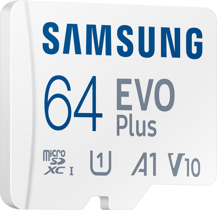 Samsung MicroSDXC EVO Plus (2024) 64GB linkerkant