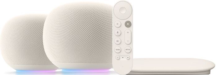 Google Home Speaker Créme Duo Pack + Google TV Streamer 4K Main Image