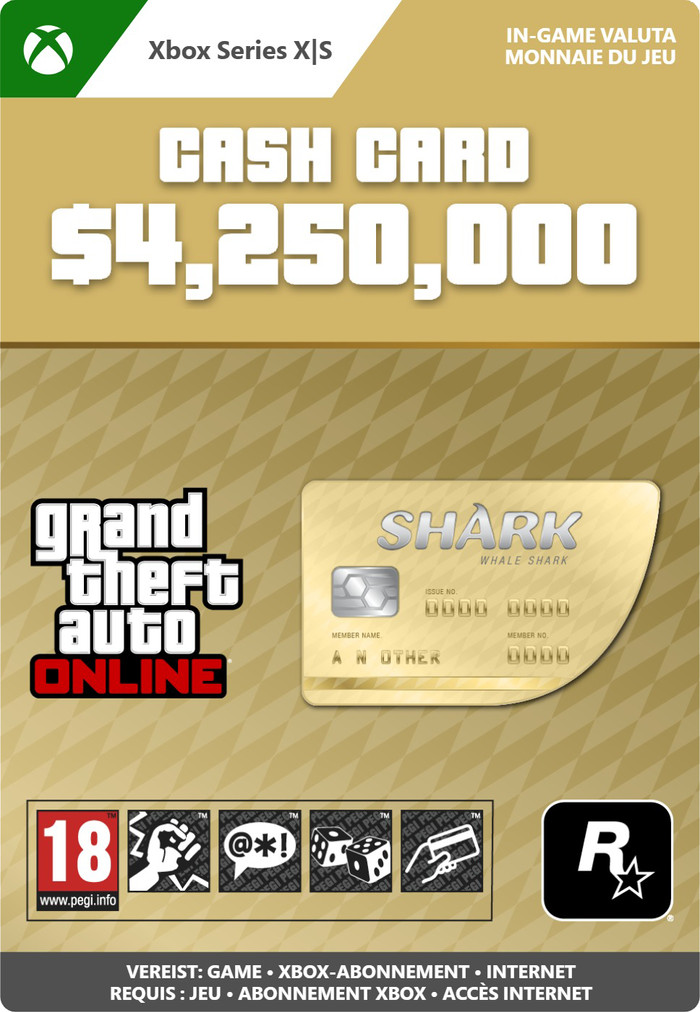 GTA Online: Whale Shark Cash Card Xbox Series X|S - Digitaal Main Image