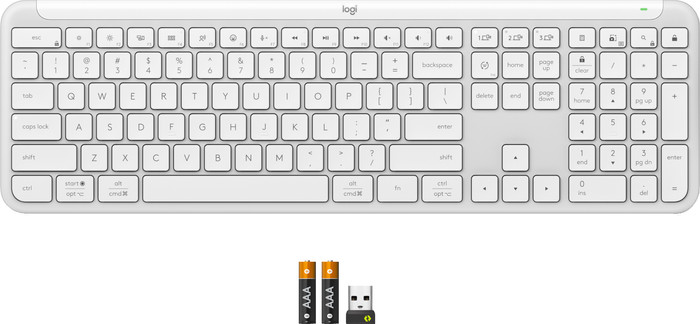 Logitech Signature Slim K950 Draadloos Toetsenbord Qwerty Wit accessoire