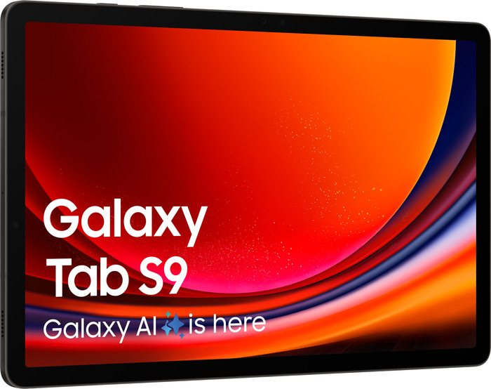 Samsung Galaxy Tab S9 11 inches 256GB WiFi and 5G Black + Protection Pack left side