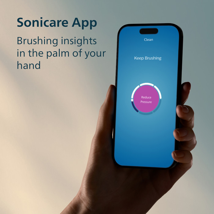 Philips Sonicare Series 7500 HX7421/14 Zwart product in gebruik
