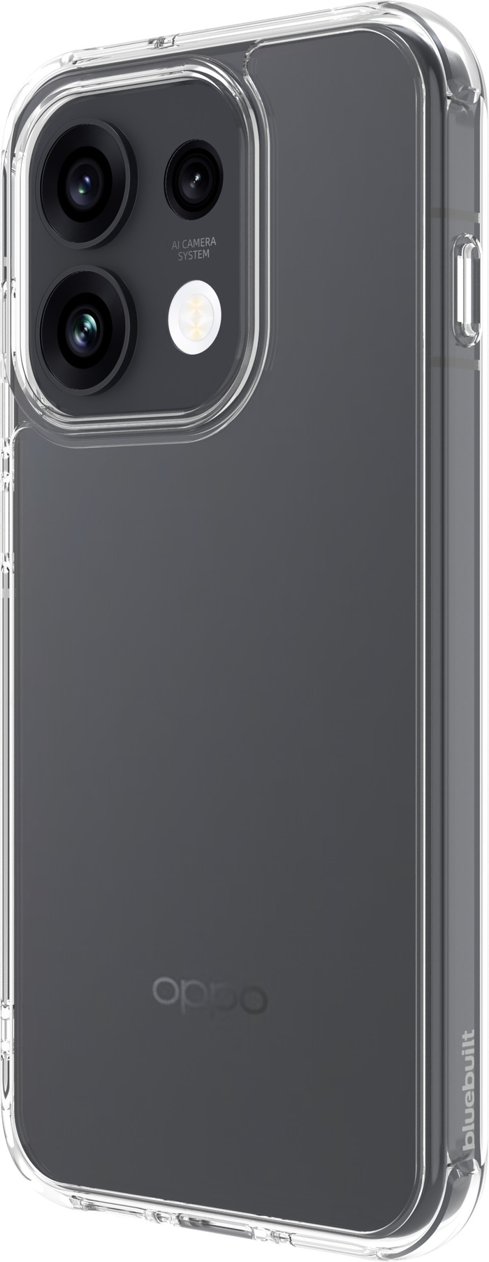 BlueBuilt Protective Back Cover OPPO Reno16 Transparant rechterkant