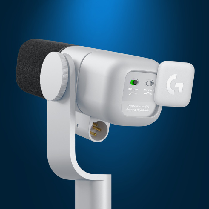 Logitech G Yeti Studio Active Dynamic XLR Microfoon Wit detail