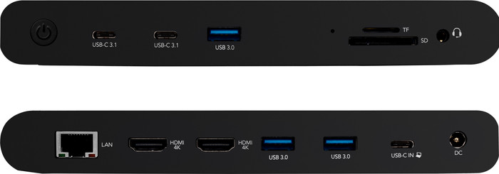 BlueBuilt DisplayLink Docking Station met USB-C rechterkant