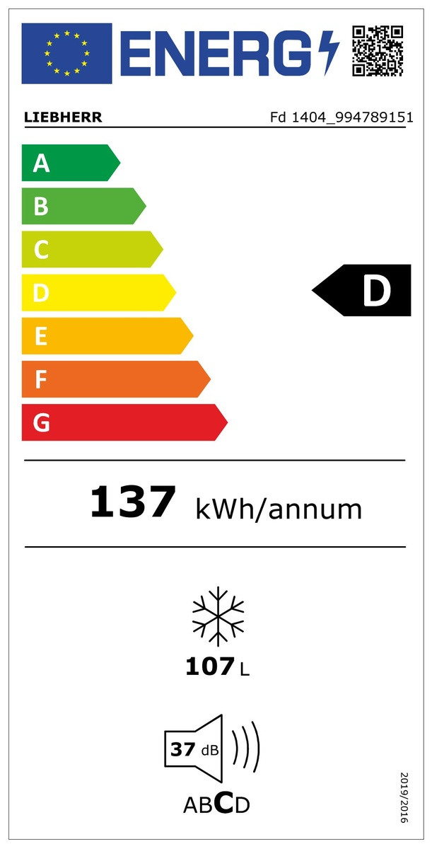 Liebherr Fd 1404-20 energielabel