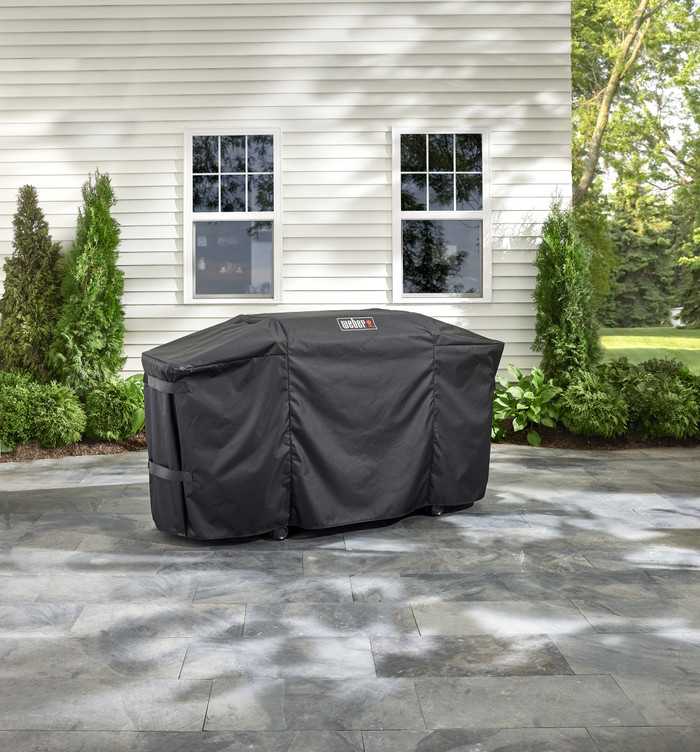 Weber Premium Hoes Slate GPD 76 cm product in gebruik