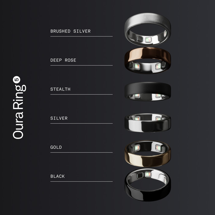 Oura Ring 5 Maat 7 Zwart visual leverancier