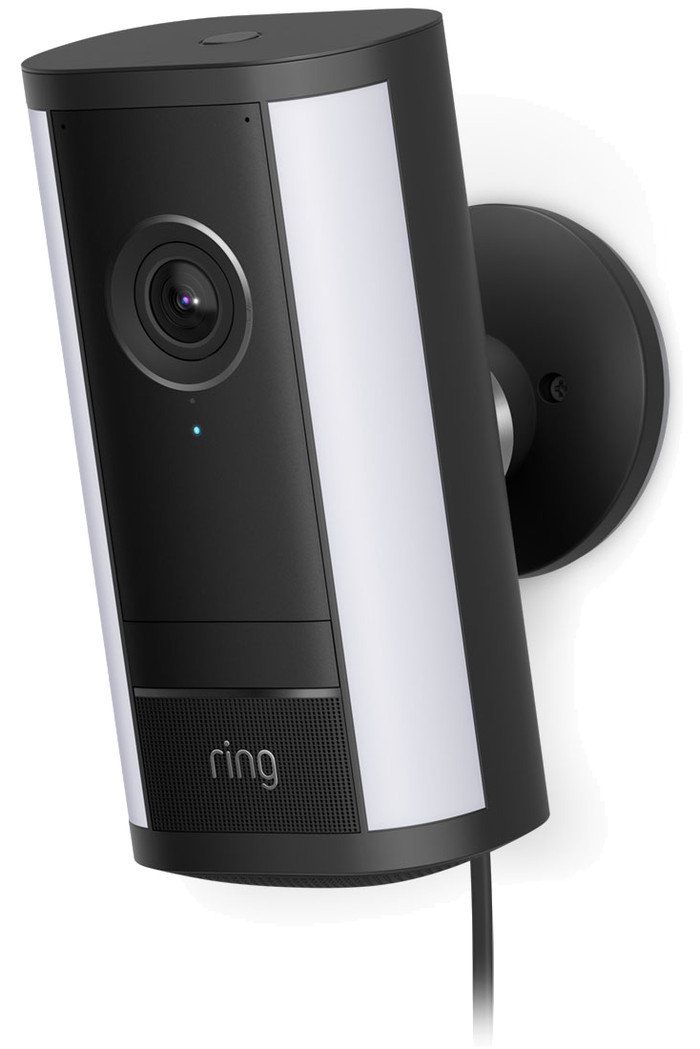 Ring Spotlight Camera Pro 2e Generatie Bedraad Zwart rechterkant