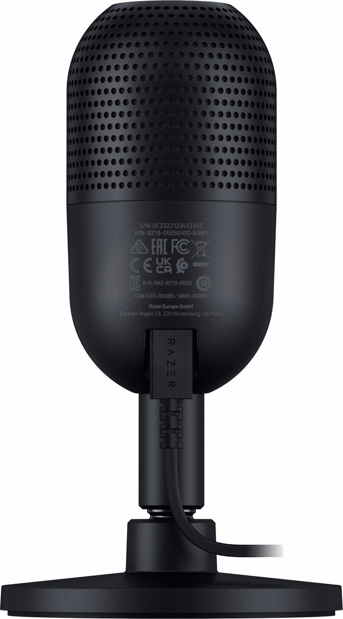 Razer Seiren V3 Mini Microfoon Zwart achterkant