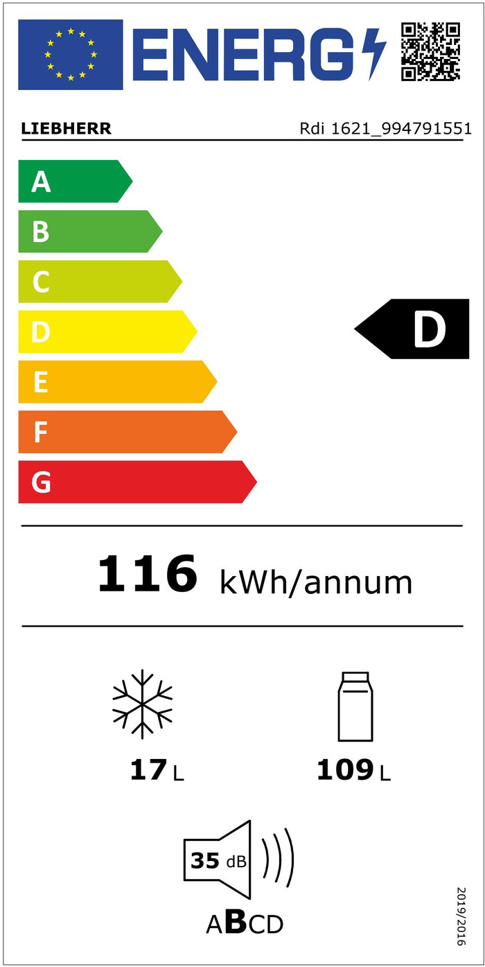 Liebherr Rdi 1621-20 energielabel
