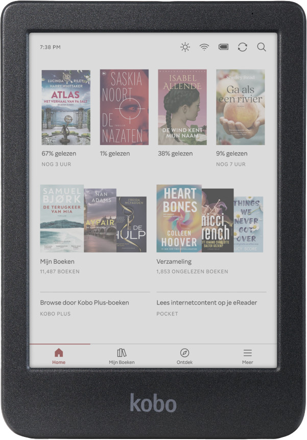 Kobo Clara Colour Zwart voorkant