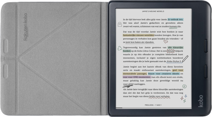 Kobo Clara BW/Colour SleepCover Green front