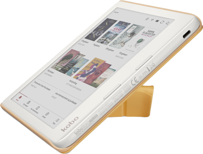 Kobo Libra Colour Sleep Cover Geel detail