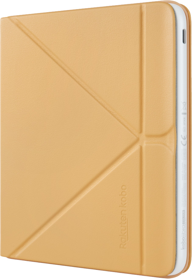 Kobo Libra Colour Sleep Cover Geel rechterkant
