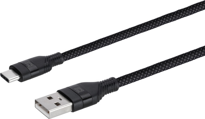 BlueBuilt Usb A naar Usb C Kabel 3m Nylon Zwart rechterkant