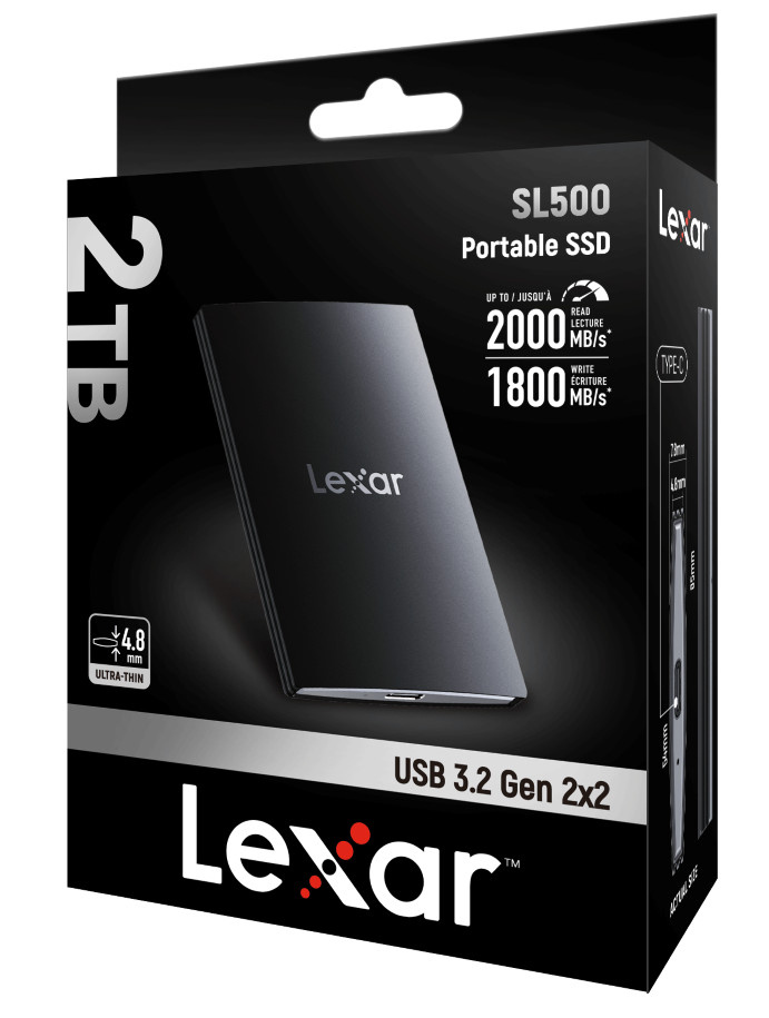 Lexar SL500 Portable SSD 1TB verpakking