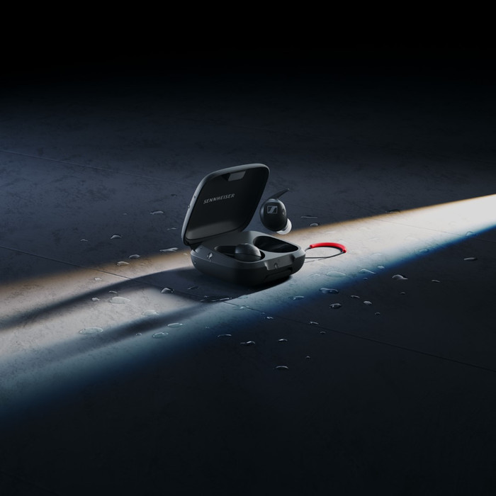 Sennheiser Momentum Sport Zwart product in gebruik