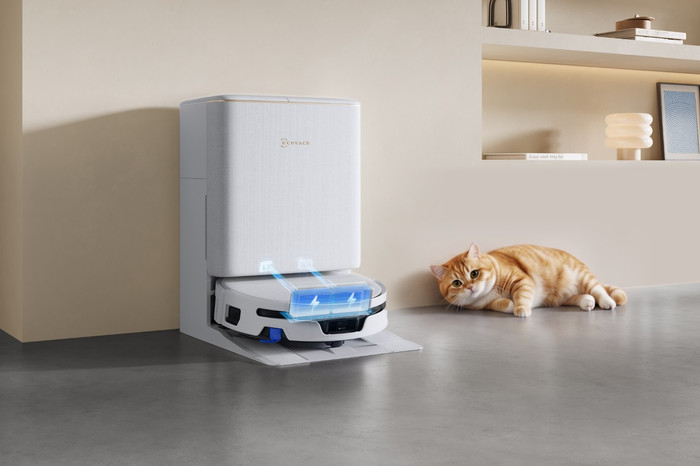 Ecovacs DEEBOT T90s Omni White product in gebruik