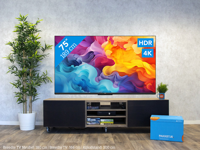 TCL 4K Led 75P61B (2024) visual Coolblue 1