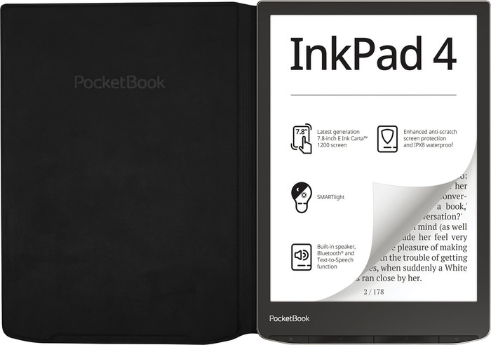 PocketBook Cover Flip  InkPad 4/InkPad Color 3 Black front