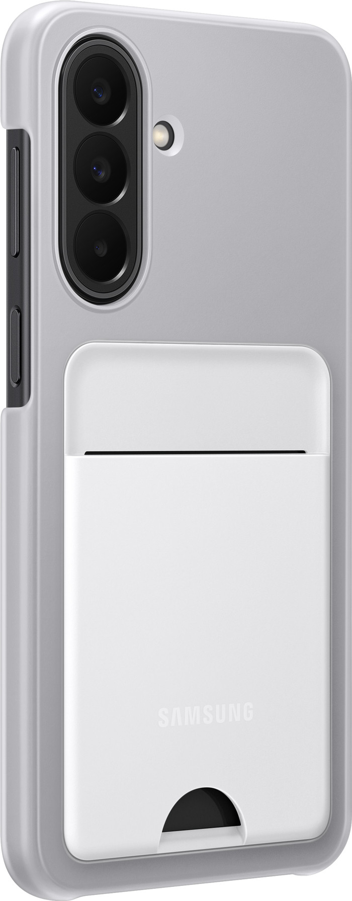 Samsung Galaxy A27 Card Slot Back Cover Grijs rechterkant