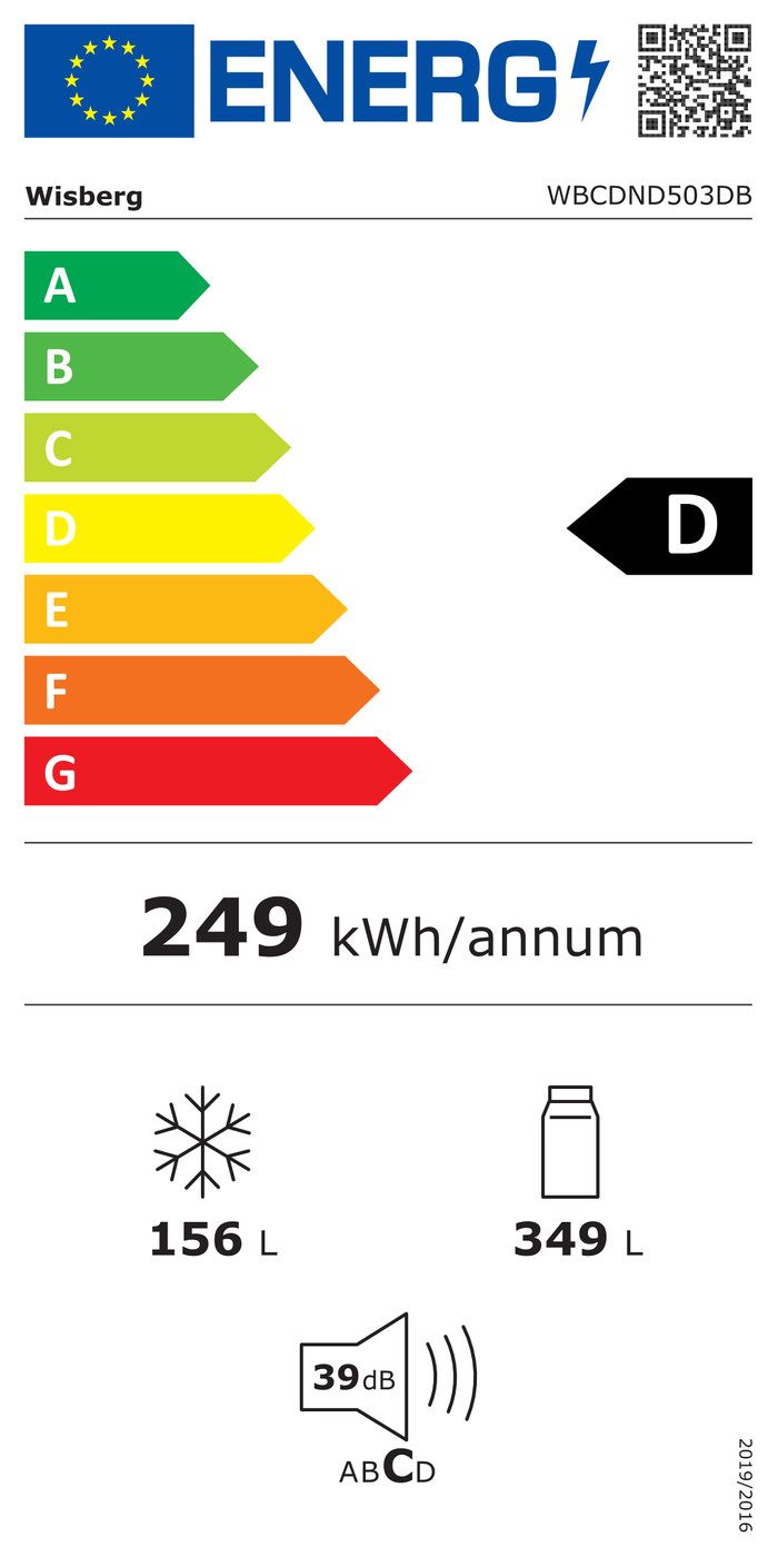 Wisberg WBCDND503DB energielabel