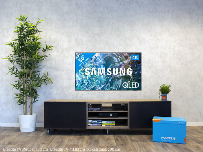 Samsung QLED 4K 50Q64D (2024) + Samsung HW-Q60C (2023) visual Coolblue 1