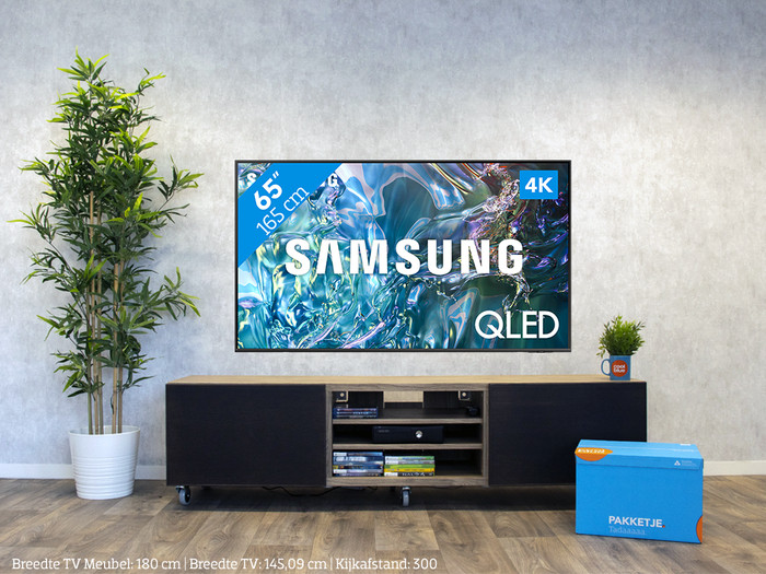 Samsung QLED 4K 65Q64D (2024) + Samsung HW-B530 (2022) visual Coolblue 1