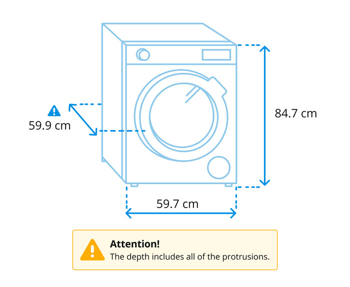 AEG LWR85R966 PowerCare - 9/5kg visual Coolblue 1