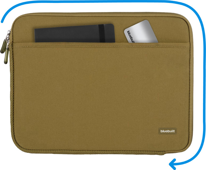 BlueBuilt Housse pour Ordinateurs Portables Largeur 33 cm 14 Pouces M Vert visuel Coolblue 1