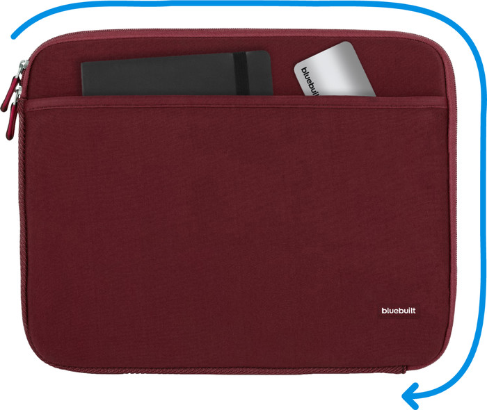 BlueBuilt Laptop Sleeve Width 33cm 14 inches S Red visual Coolblue 1