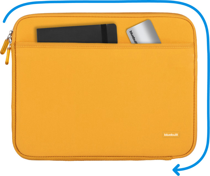 BlueBuilt Housse pour Ordinateurs Portables Largeur 37 cm 15-16 Pouces M Jaune visuel Coolblue 1