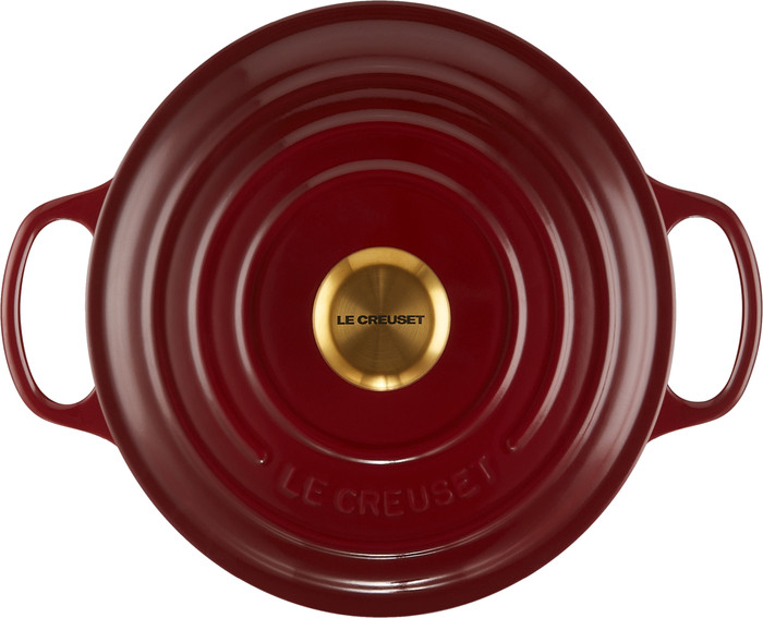 Le Creuset Signature Braadpan 24 cm Rhone bovenkant